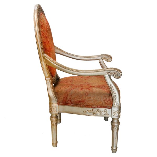 Neoclassical Carved Accent Chair - Image 11