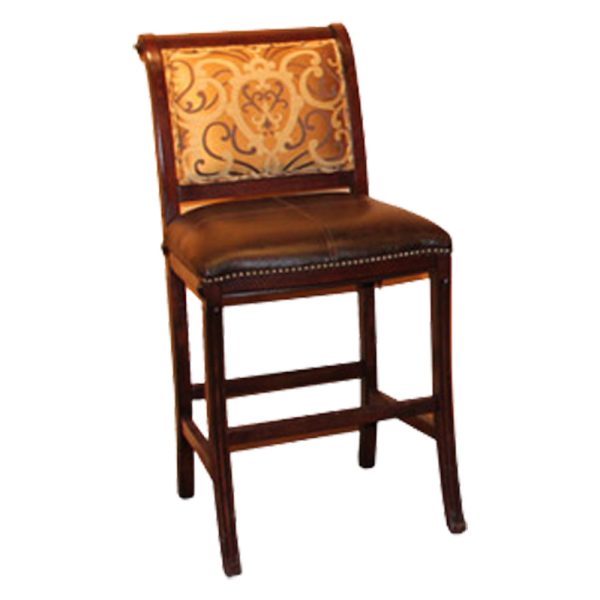 Louis XVI Pedram Rolled Back Side Chair - Image 3