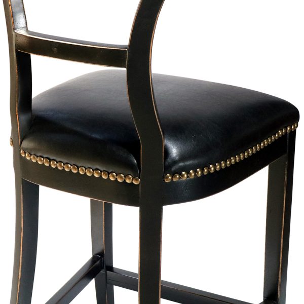 Classic Barrel-Back Swivel Barstool S320BA-1 - Image 2