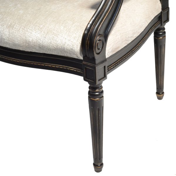 Louis XVI Oval Back Italian Arm Chair - Image 5