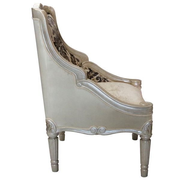 Louis XVI Scroll Back Accent Chair - Image 8