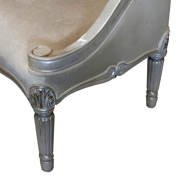 Louis XVI Scroll Back Accent Chair - Image 3