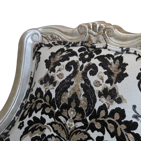Louis XVI Scroll Back Accent Chair - Image 4