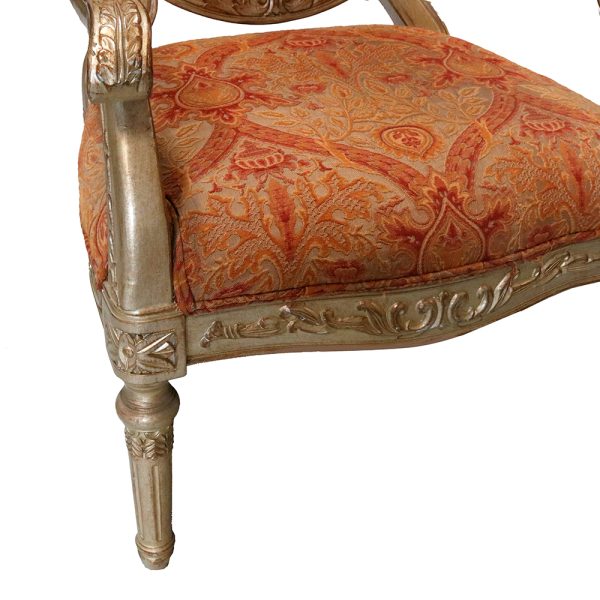 Neoclassical Carved Accent Chair - Image 4
