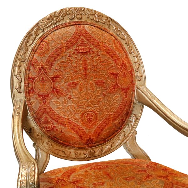 Neoclassical Carved Accent Chair - Image 3