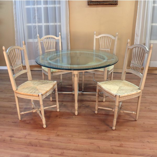 Mimi Country French Wheat Back Dining Set - Image 3
