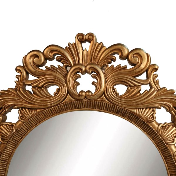 ZZ Transitional Round Mirror Furniture - Image 2