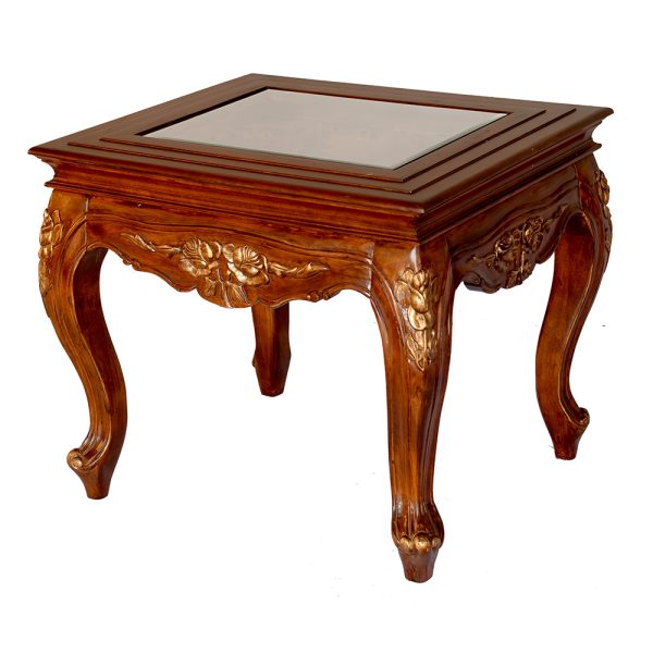 Dana Louis XV Glass Top End Table - Image 2