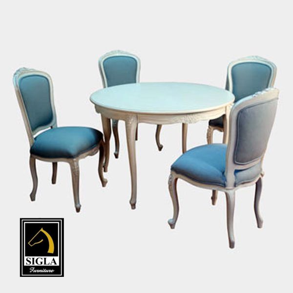 Louis XV 5 Piece Dining Set - Image 2