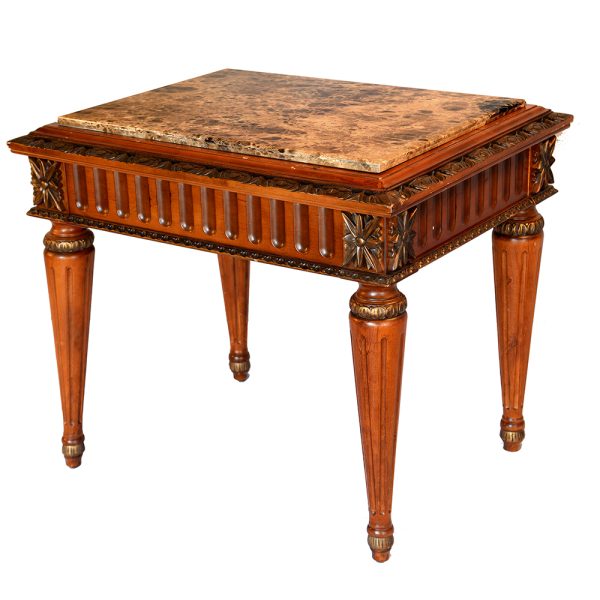 Louis XV Stone Top End Table - Image 2