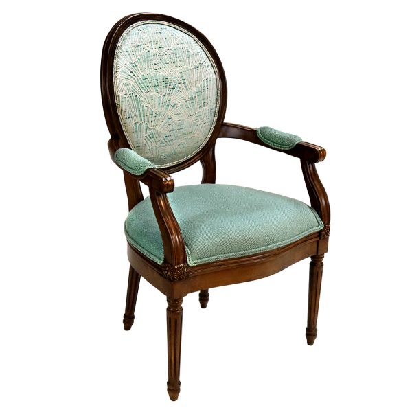 Louis XVI Round Glass Top 5 Piece Dining Set - Image 7