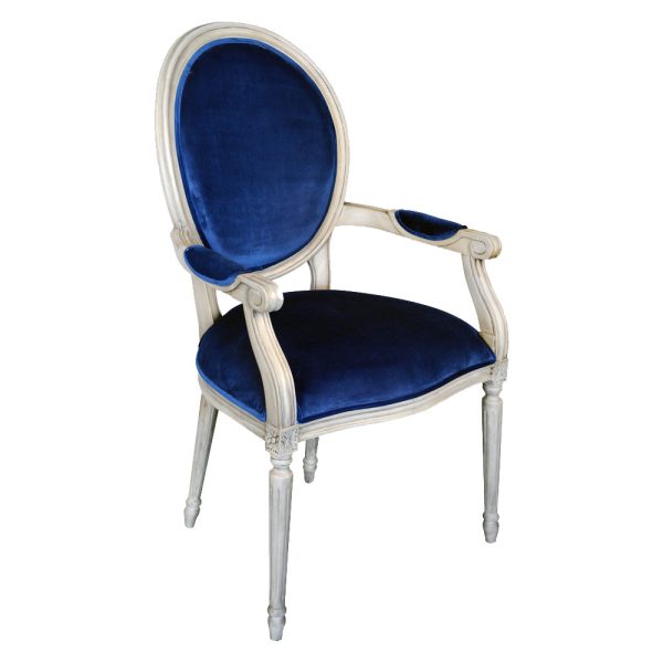 Louis XVI Round Glass Top 5 Piece Dining Set - Image 10