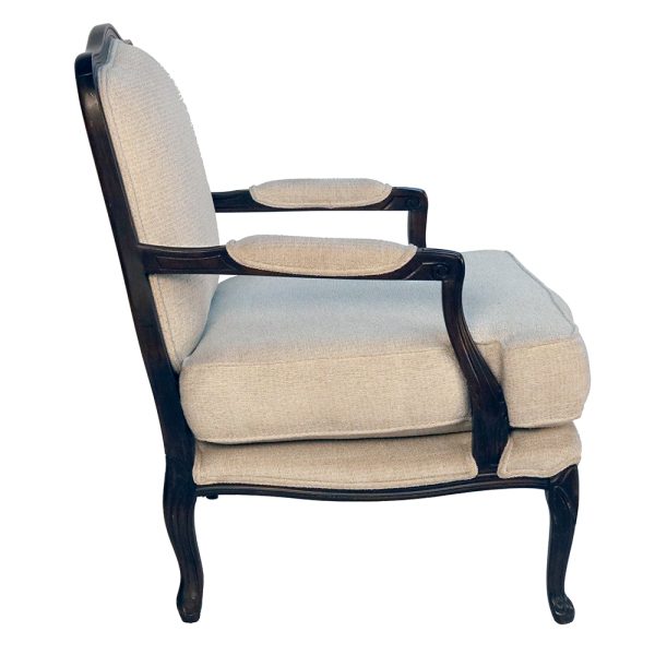 Louis XVI Traditional Lounge Chair - Image 3