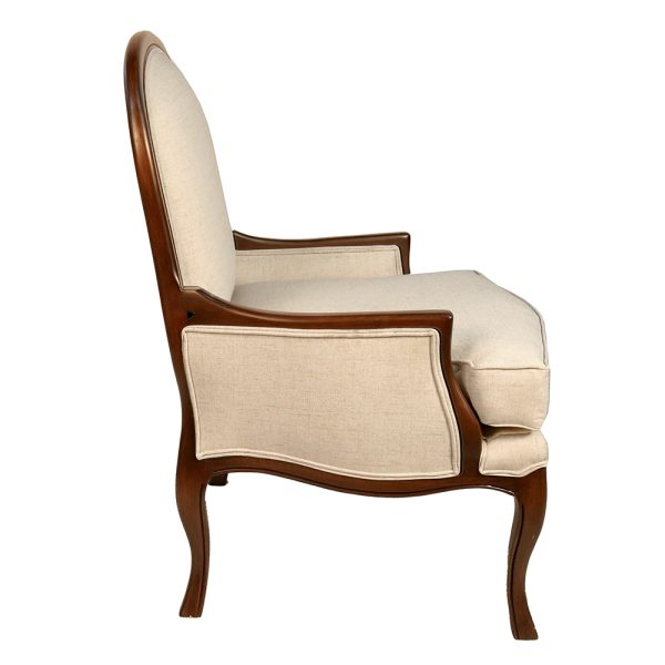 Louis XV Transitional Lounge Chair - Image 3