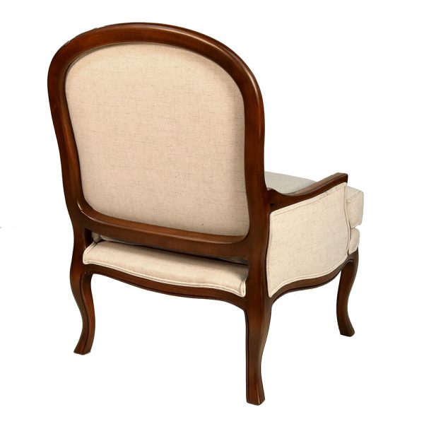 Louis XV Transitional Lounge Chair - Image 4