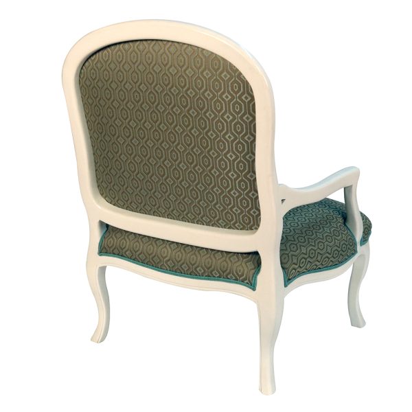 Louis XVI Transitional Lounge Chair - Image 2