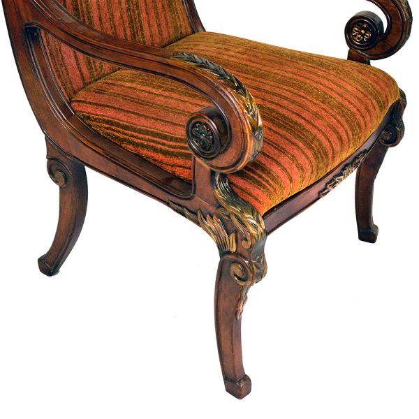 Louis XVII Carved Arm Chair - Image 2