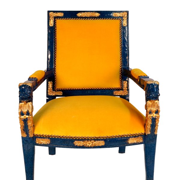 Padova Lion Arm Chair with Lakers Colors - Image 3
