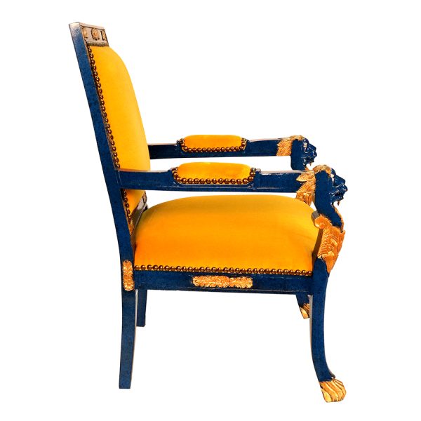 Padova Lion Arm Chair with Lakers Colors - Image 7