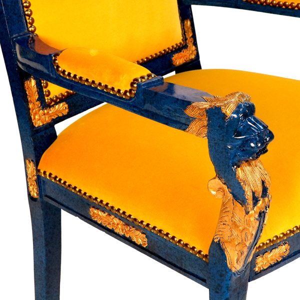 Padova Lion Arm Chair with Lakers Colors - Image 2