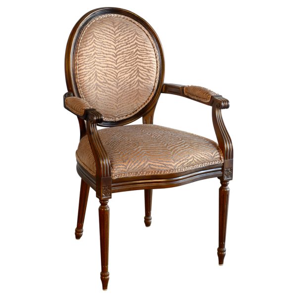 Louis XVI Round Glass Top 5 Piece Dining Set - Image 12