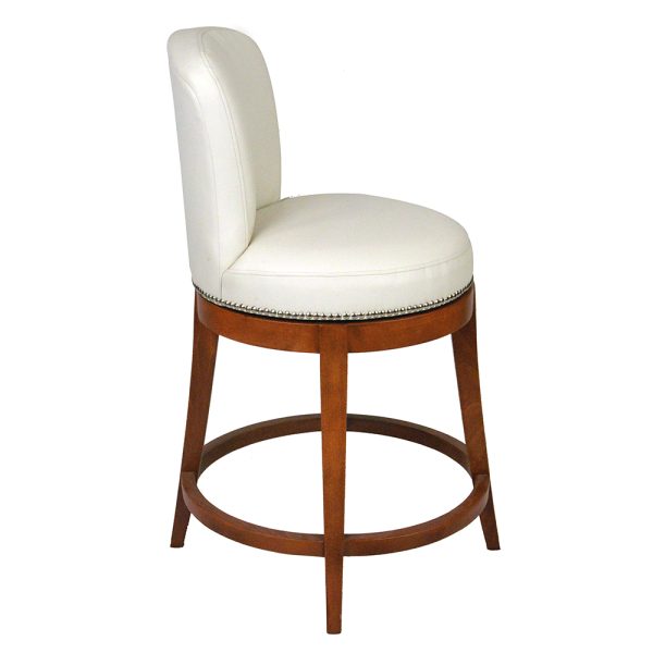 Val Upholstered Swivel Barstool - Image 5