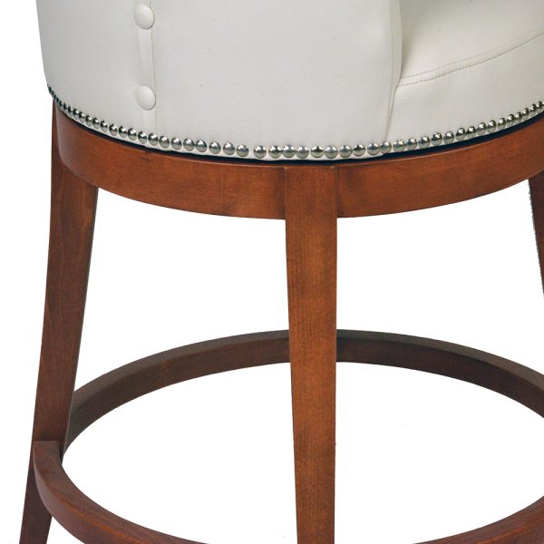 Val Upholstered Swivel Barstool - Image 3