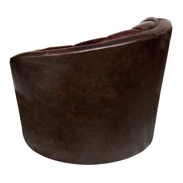Zoro Fully Upholstered Swivel Lounge Chair - Image 4